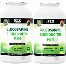 FLX Glukozamin Kondroitin Msm Hyaluronic Acid Zerdeçal 300 Tablet x 2 Kutu 600 Tablet