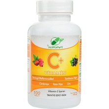 Yurdavit Vitamin C 1000 Mg C Vitamini Kuşburnu Kara Mürver Çinko Kordiseps Turunçgil 2 Adet 100 Tablet