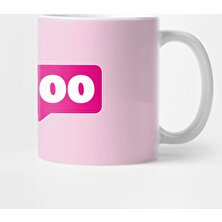 Fizello Muijoo-Logo, Magenta-Valkoinen Kupa Bardak