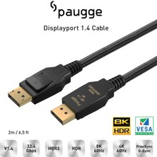 Paugge Vesa Sertifikalı 2m Displayport 1.4 Kablo (ENTDP1420)