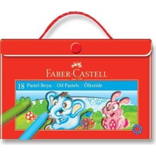Faber-Castell Plastik Çantalı Tutuculu Pastel Boya 18 Renk