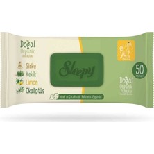 Sleepy Pamuklu Islak Havlu Mendil 50'li