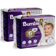 Bumble 6 Numara Xlarge Bebek Bezi Ikiz Paket 24 x 2