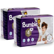 Bumble 4 Numara Maxi Bebek Bezi Ikiz Paket 36 x 2