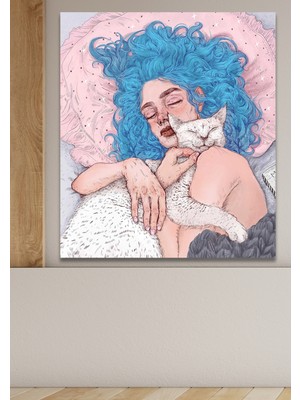 Hediyeler Kapında Kanvas Tablo