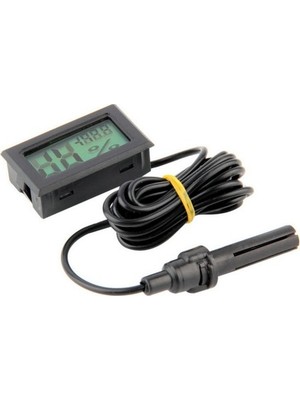 Tekno İstanbul Buzdolabı Için Problu Termometre Sıcaklık Saati Nem Ölçer