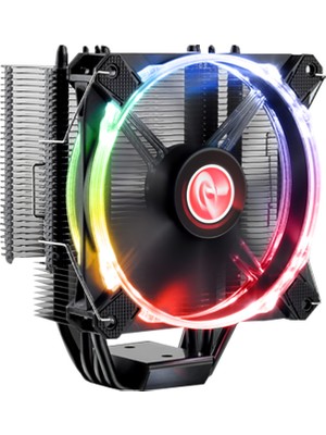 Raijintek LETO RGB 1 Adet RGB PWM Fanlı, 4 Adet Isı Borulu, Intel & AMD Uyumlu Yüksek Performans İşlemci Soğutucu (RJ 0R100075)
