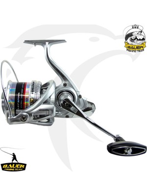 BAUER Furia Surf 8000 Olta Makinesi 6+1 Paslanmaz Çelik Rulmanlı Güçlü Yapı ile Uzun Süreli Balık Tutma