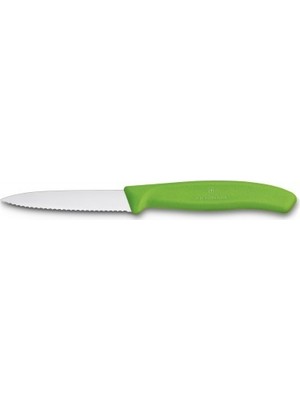 Victorinox Tırtıklı Soyma Bıçağı 8 cm Yeşil