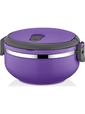 Freshbox Yeni Renk Mor Tek Katlı  Yemek Termosu Sefer Tası 0,75 lt