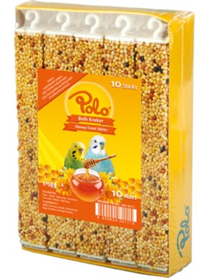 Polo Ballı Muhabbet Kuşu Krakeri 10'lu