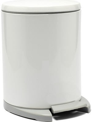 Primanova Cigo Paslanmaz Çelik Çöp Kovası Pedallı 12 Lt. -Beyaz