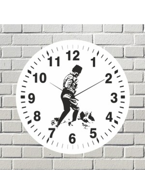 Reklamcım Atatürk Dekoratif Mdf Duvar Saati