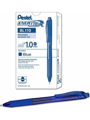 Pentel Energel Mekanizmalı Likit Roller 1.0 mm Mavi 12'li