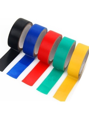 Turkuaz 5 Adet Elektrik Izolasyon Bandı Pvc Izole Bant Renkli