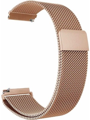 Case Street Amazfit GTR 2 Classic Kordon Hasır Metal Örgülü Ayarlanabilir Bronz