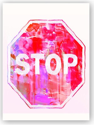 Caka Tablo   Ahşap Tablo Suluboya Stop