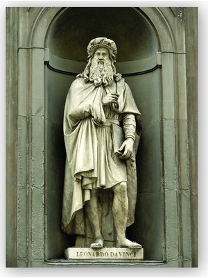 Caka Tablo   Ahşap Tablo Leonardo Davinci