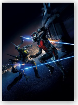 Caka Tablo   Ahşap Tablo Ant Man VS Wasp