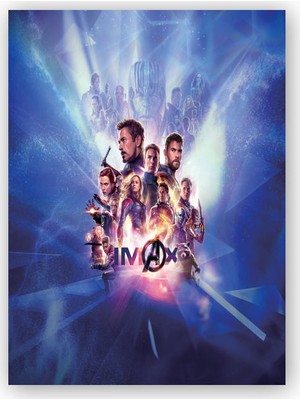 Caka Tablo   Ahşap Tablo Avengers Endgame Imax Afiş