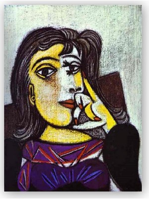 Caka Tablo   Ahşap Tablo Portrait of Dora Maar, 1937 by Pablo Picasso