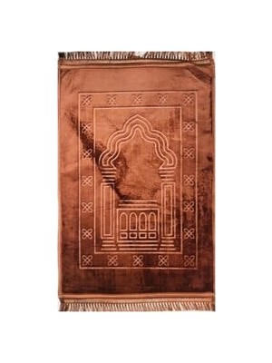 İnanteks Lüks Kalın Yumuşak Peluş Seccade Kaymaz Taban Özellikli Çantalı