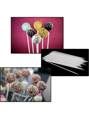 Bens Cake Pops Çubuğu Beyaz - 100 Adet