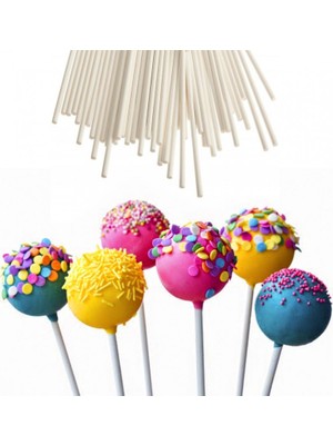 Bens Cake Pops Çubuğu Beyaz - 100 Adet