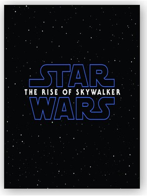 Caka Tablo   Ahşap Tablo Star Wars The Rise of Skywalker Logo