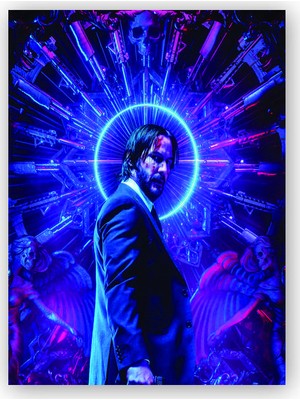 Caka Tablo   Ahşap Tablo John Wick 3 Circleof Barrels