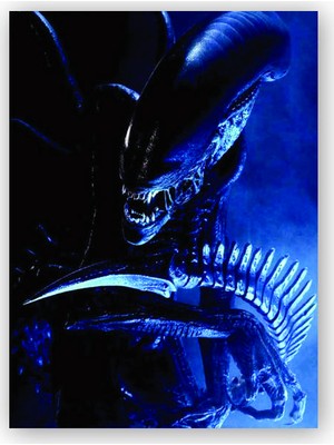 Caka Tablo   Ahşap Tablo Alien Pusuda Görseli