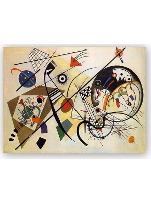 Caka Tablo   Ahşap Tablo Kandinsky Sanat Resimleri