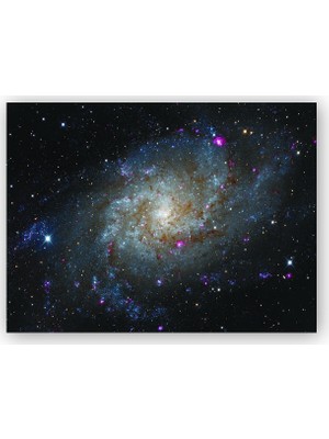 Caka Tablo   Ahşap Tablo Üçgen Gökadası