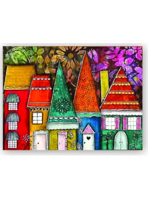 Caka Tablo   Ahşap Tablo Kaprisli Ev Boyama