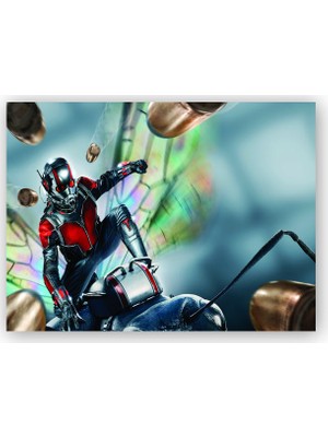 Caka Tablo   Ahşap Tablo Ant Man Arının Üzerinde
