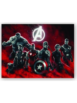 Caka Tablo   Ahşap Tablo Avengers Superheroes Captain America Kahramanlar