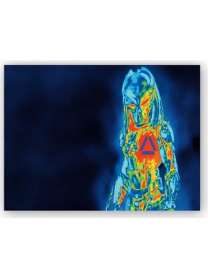 Caka Tablo   Ahşap Tablo Predator Termal Görüş