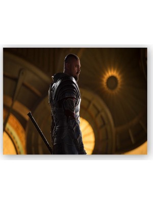 Caka Tablo   Ahşap Tablo Skurge Karl Urban Thor Ragnarok