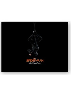 Caka Tablo   Ahşap Tablo Spiderman Evden Uzakta Ters Askı