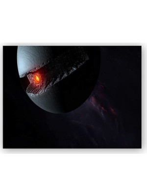 Caka Tablo   Ahşap Tablo Star Wars Güç Uyanıyor Starkiller Base