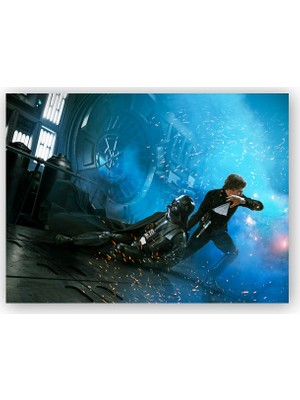 Caka Tablo   Ahşap Tablo Star Wars Return of The Jedi Luke Skywalker