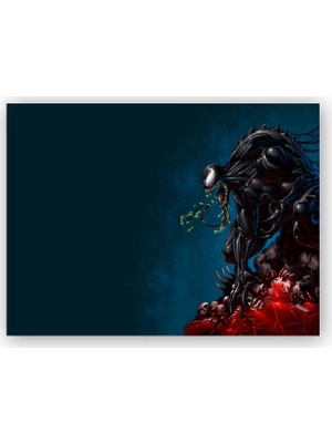 Caka Tablo   Ahşap Tablo Venom Kurukaflar Üzerinde Artwork