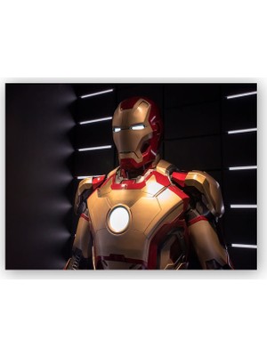 Caka Tablo   Ahşap Tablo Iron Man Armor