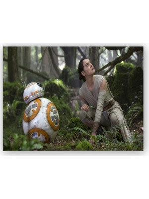 Caka Tablo   Ahşap Tablo Star Wars Daisy Ridley