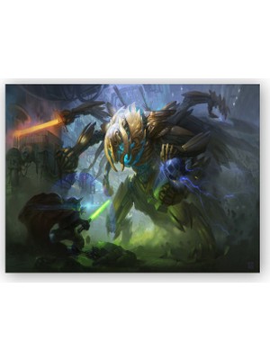 Caka Tablo   Ahşap Tablo Star Wars Yoda Vs General Grievous