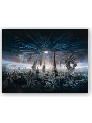 Caka Tablo   Ahşap Tablo Independence Day Resurgence Paris