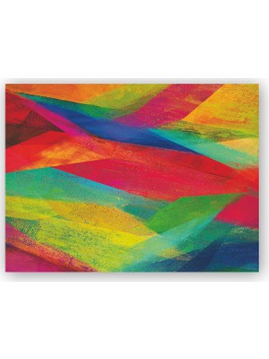 Caka Tablo   Ahşap Tablo Rengarenk Yamalı Parçalar