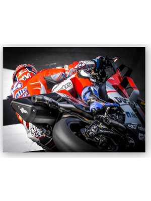 Caka Tablo   Ahşap Tablo Ducati Corse Arkadan Görünüş