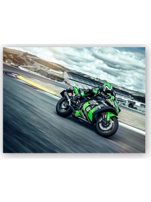 Caka Tablo   Ahşap Tablo Kawasaki Ninja ZX 10 R KRT Edition