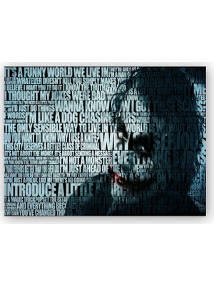 Caka Tablo   Ahşap Tablo Joker Yüzü ve Replikleri